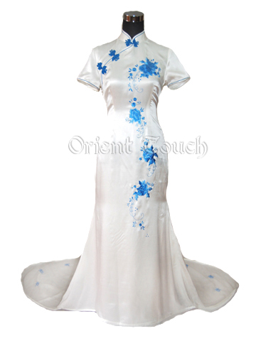 Junoesque Mandarin Wedding Dress