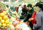 busy market before Chinese new year